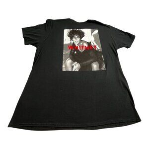 VTG Whitney Houston T-Shirt Men's 2XL Black Hip Hop Music Singer Graphic Cotton